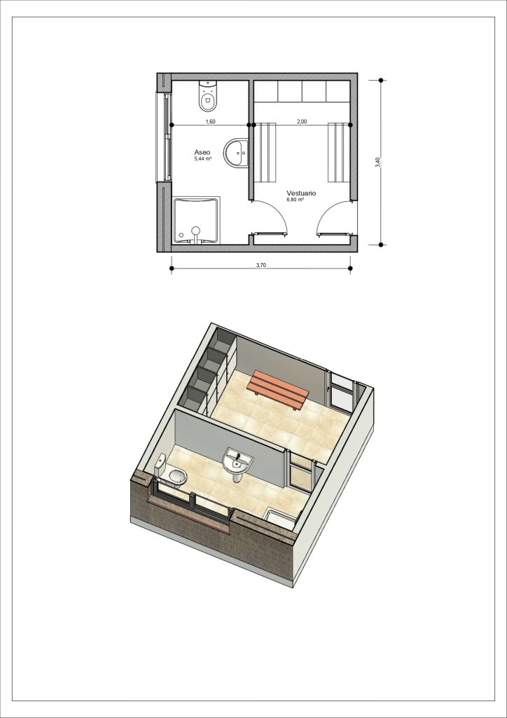 Plano de un Baño